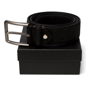 luxury vegan cork belt for men in gift box