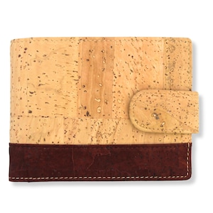 Natural Vegan Leather Wallet: RFID Blocking Cork, Sustainable Ethical Gift | 3rd, 5th Anniversary Gift