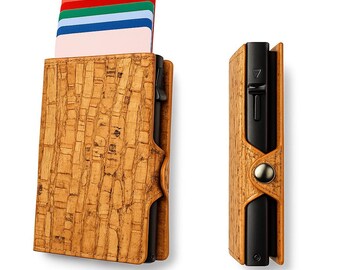 Gift for Him | Cork Card Holder Wallet, Gift Boxed | Stocking Filler, 3rd & 5th Anniversary