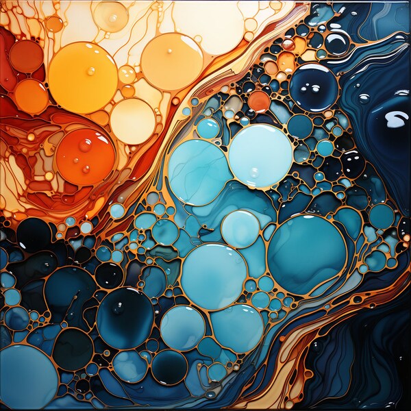 Oil Pour Seamless Pattern Fluid art Marbling Acrylic pouring Lustrous Flowing Swirls Movement Visual texture Fluid dynamics Chromatic