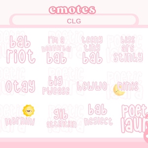 EMOTES | CLG/Little Emotes Pack | Text Emotes for Twitch and Discord
