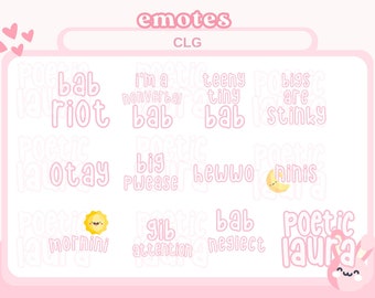 EMOTES | CLG/Little Emotes Pack | Text Emotes for Twitch and Discord