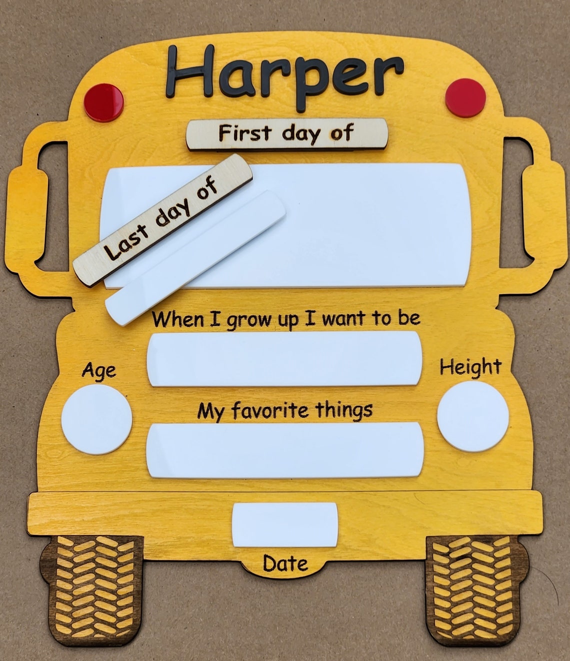 First Day of School Bus Sign | Last Day of School Bus Sign | Back to ...