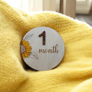 Cartes d'étape mensuelles personnalisées pour bébé, motif floral, médias sociaux, accessoires photo à plat, cadeau de baby shower, panneaux photo pour le mois de bébé