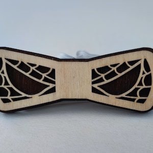 Pajarita de madera Spiderman niños regalo para niño cumpleaños Spiderman amante niño regalo con Herro