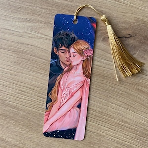 Bookmark ACOTAR Elriel Azriel Elain Bookart A court of thorns and roses illustration print merch couples art prints gift