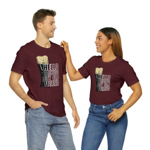 Beer enthusiast Dark brew T-shirt.  Hello Darkness