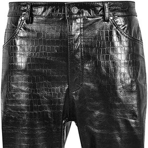 Crocodile Leather Pants Men - Etsy