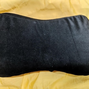 Handmade Black Suede Leather Car Neck Pillow: Soft Support