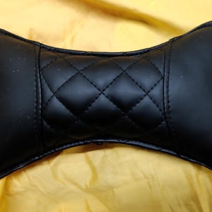 Handmade Lambskin Car Neck Pillow: Lumbar Support Cushion