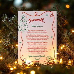 Editable Elf Farewell Letter, Christmas Elf Departure Letter, Elf Goodbye Letter, Elf Visiting, Elf Printable, Elf Letter, Elf Kit Printable