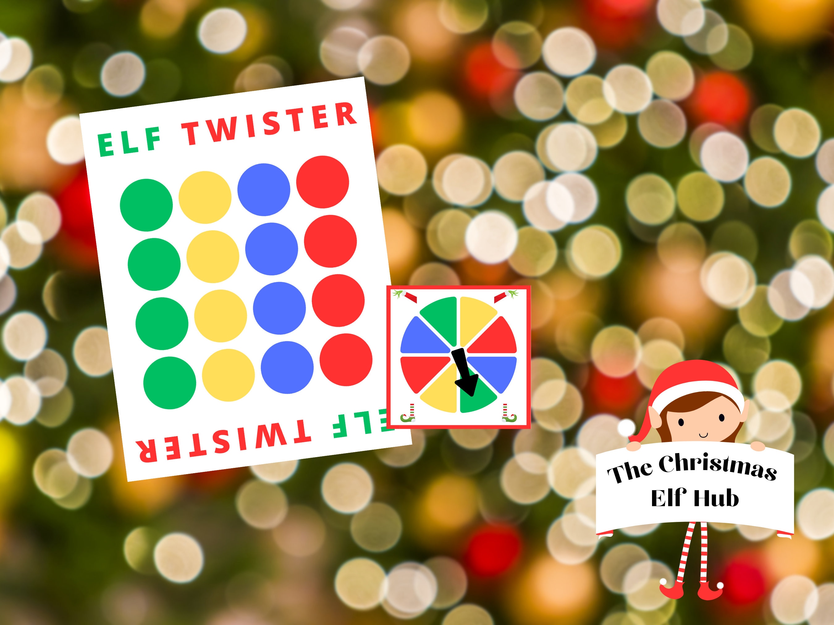 Christmas Elf Kit: Twister Game – 1331 Custom Decor & Goods