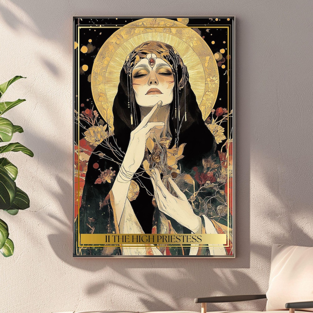 The High Priestess - Beautiful Tarot Card Major Arcana | up to A2