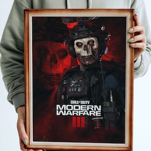 Modern Warfare Ghost Poster - Etsy | Poster