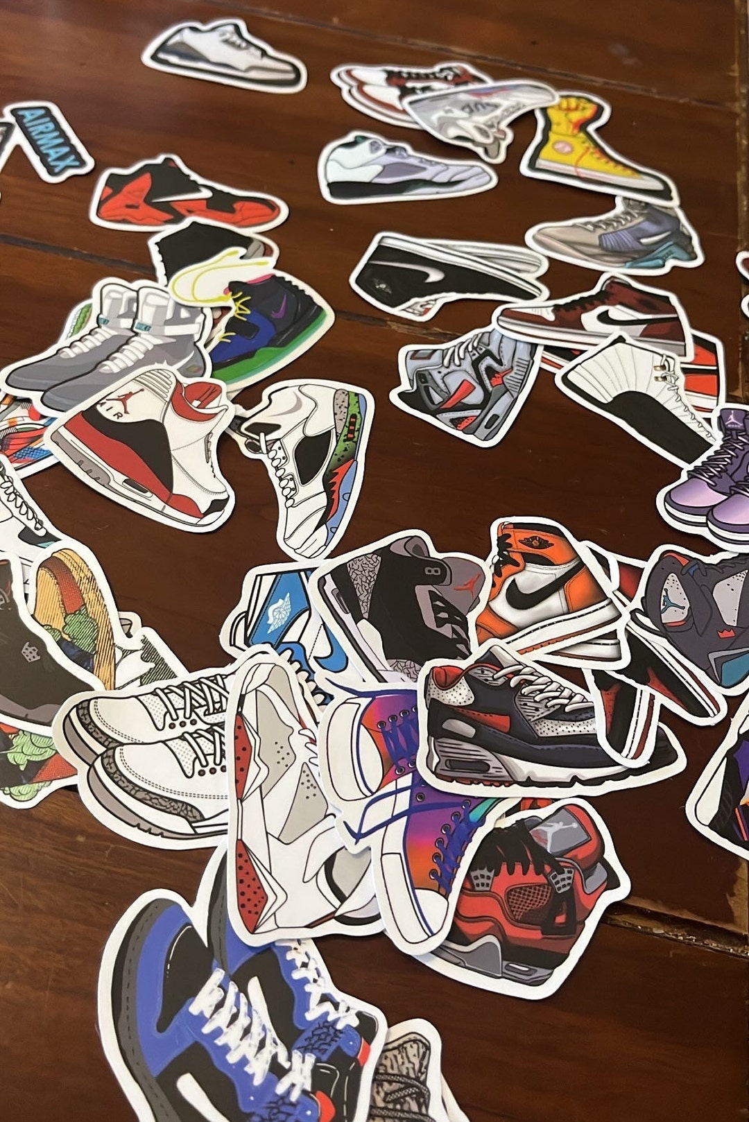 Basketball Shoe Stickers, AJ Shoe Stickers, Air Jordan Shoe Stickers