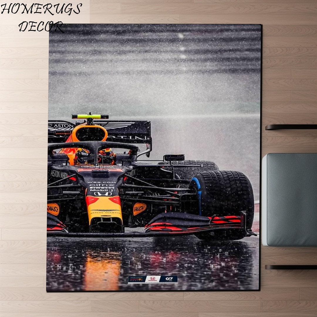 Max Verstappen Rug Formula1 Rug Personalized Rug Christmas Etsy