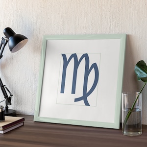 Virgo Sign - Wall Art - 8.5&quot; x 11&quot; Print