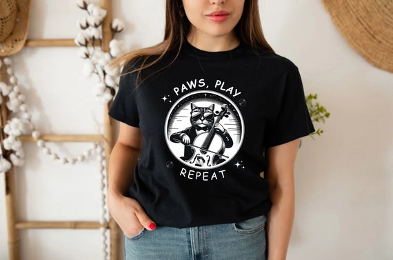 Cello Cat T-Shirt Meowsicians Cello Cat T-Shirt Meowsicians