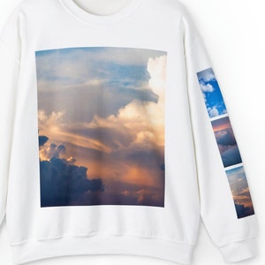 Unisex Heavy Blend™ Crewneck Sweatshirt Cloud Crewneck Sweatshirt Dreamy Sweatshirt Gift Sleeves Printed Gift Present for Men Women Them