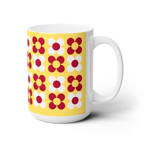 Mid Century Ceramic Mug Retro Design Coffee Mug Vintage Design Graphic Mug New Graphic Inspired by Vintage Designs Mug Cup