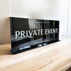 Custom Table Sign with Stand, Company Logo Sign, Reception Sign, Business Table Sign, Acrylic Logo Sign, Business Sign for Table, Brand Sign