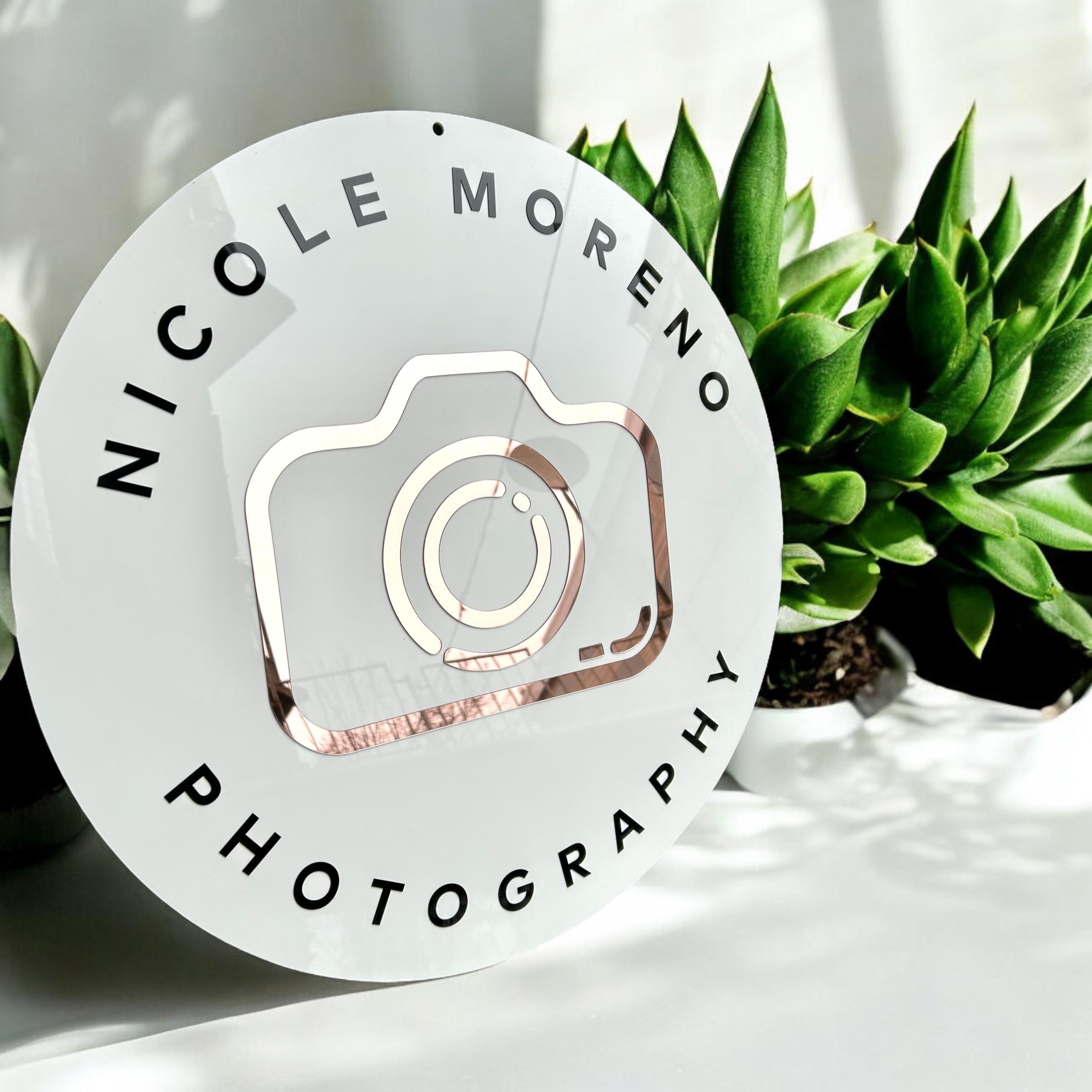 Simple Photo Sign Custom Photography Sign, Photo Studio Sign, 3D Business Logo Sign ...