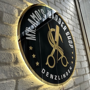 LED Business Sign, Custom Neon Logo Sign, Light Up Business Sign, Business Logo Sign, Acrylic Backlit Sign, Barber Shop Sign, Neon Sign Led