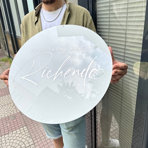 Business Sign Outdoor, Company Logo Sign, Make Up Sign, Salon Decor Sign, Beauty Salon Decor, Custom Logo Sign, Acrylic Business Logo Sign