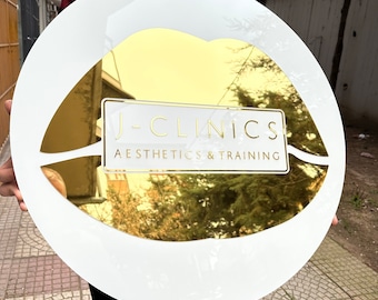 Lip Filler Sign, Botox Decor, Aesthetic Sign, Beauty Logo Sign, Custom Sign for Business, 3D Sign, Esthetics Decor, Brand Logo Sign