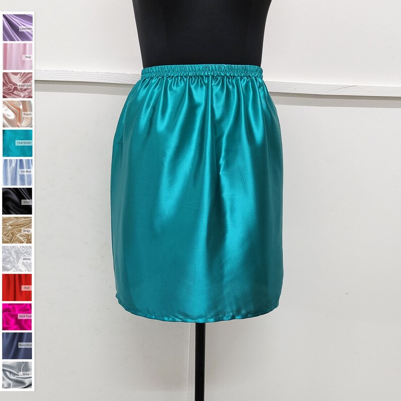 Satin Half Slip, Underskirt, Satin Petticoat, Dress Liner Lingerie XS
