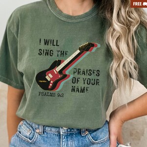 Worship comfort colors shirt,Christian concert shirt,Jesus shirt,Psalms 9 shirt,bible verse gift,Christian song shirt,trendy women shirt