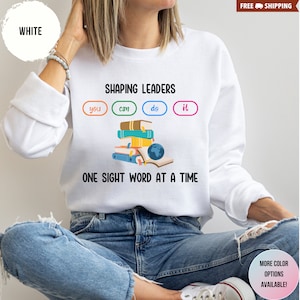 Reading sweatshirt,reading teacher,elementary teacher,special education teacher,first day of school,kindergarten shirt,kindergarten teacher