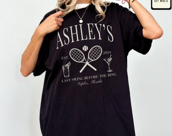 Country Club Bachelorette Party Shirt: Custom Tennis Club Bridal Tee