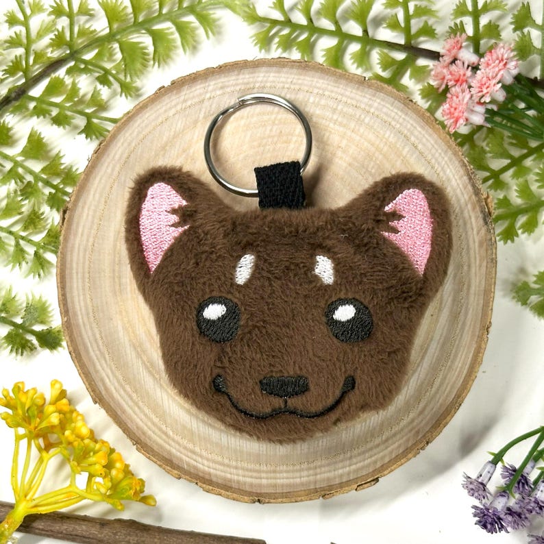 Weasel Key Chain Marten Stoat Plush Keychain: Embroidered Weasel Plushie - Etsy