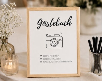 Wedding Guest Book Sign, Photo Guest Book, DIGITAL Product