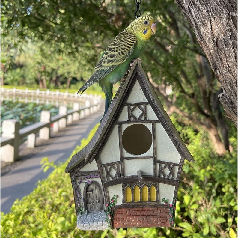 Premium Hanging Bird Houses for Outdoors Waterproof Etsy