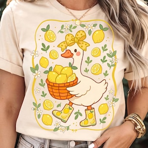 Mignon Lemon Goose PNG, Coquette Goose, Summer Goose Png, chemise girly, chemise Goose Mama (téléchargement numérique)