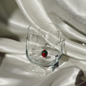 Copas navideñas de cristal de Murano / Copa de vino sin tallo / Copa con figura de Papá Noel / Copas de cóctel / Decoración para fiestas navideñas / Juego de 6 copas imagen 11