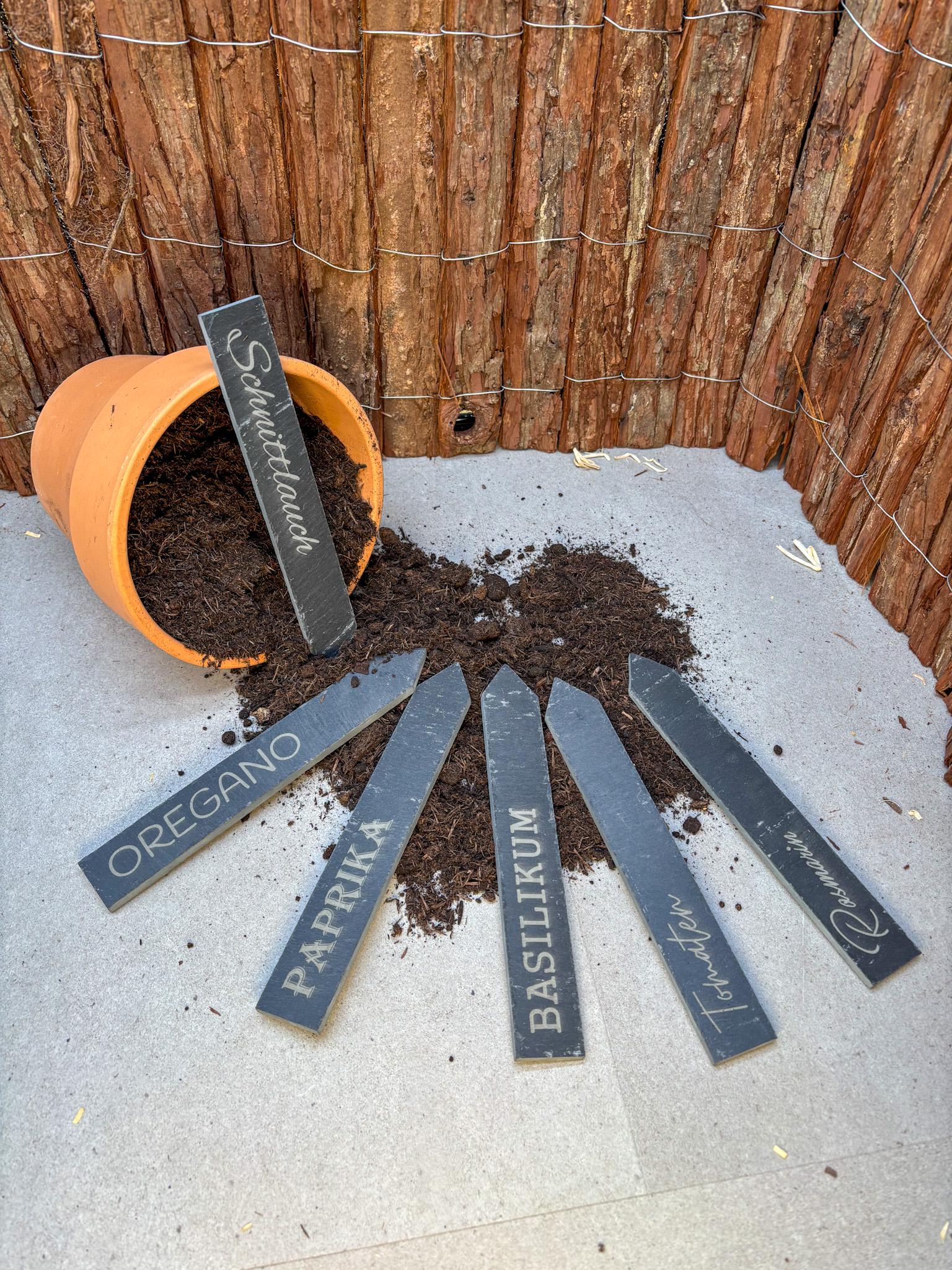 Personalized slate plant sign | Slate herb sign | Slate vegetable sign | Garden herb marker | Slate plant sign