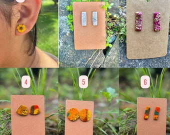 The Post Collection : HandCrafted Polymer Clay Earrings