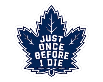 Leaf Sticker, Vinyl Decal, Funny Quote, Blue Kiss-Cut, Adventure & Travel Gift