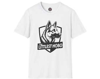 The Littlest Hobo Shirt, German Shepherd Dog Tee | Vintage TV Logo