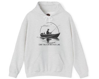 Gone Fishin' Hoodie, Fisherman Gift, Cozy Outdoor Sweatshirt