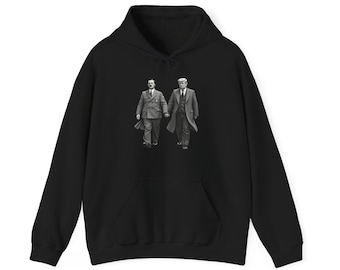 Trump Hitler parody hoodie, Cotton, jumper, funny protest pullover, unisex political