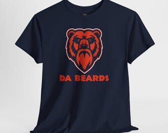 DAAAA BEARDS 90s Retro Sports Beard Tee | Vintage Athletic Graphic T-Shirt