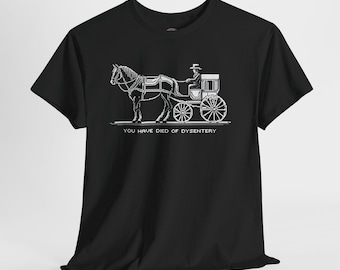 Funny Retro Video Game T-Shirt, Dysentery, Gamer Gift