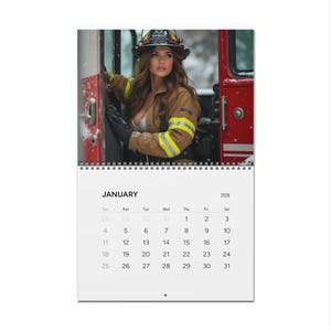 Calendario de pared de bombera 2026