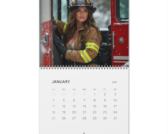 Wandkalender brandweervrouw 2026