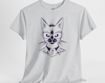 Serious Cat Graphic Unisex T-Shirt – Funny Pet Lover Gift