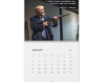 Funny Donald Trump Quotes 2026 Calendar, Political Humor Office Decor